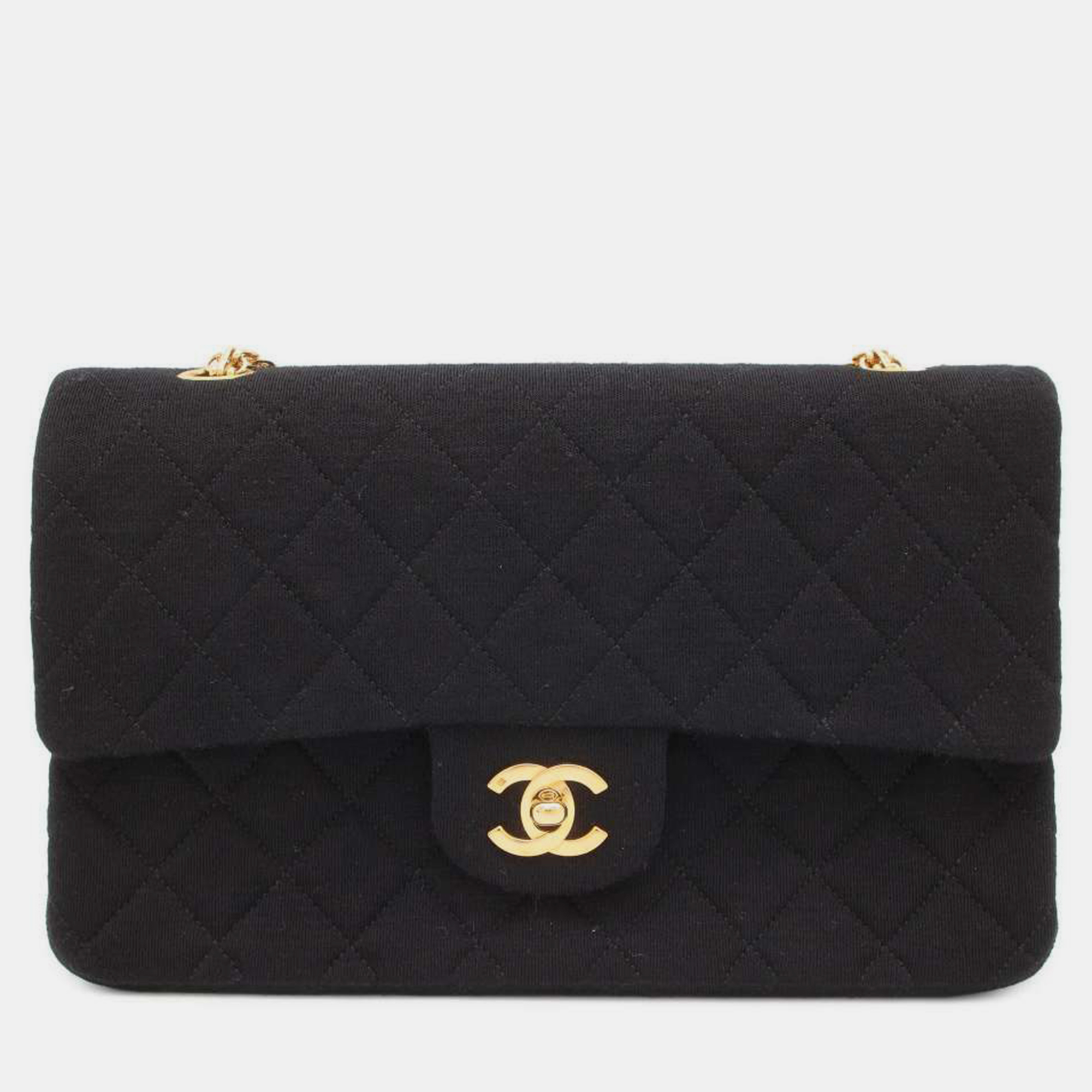

Chanel Black Canvas Flap Bag
