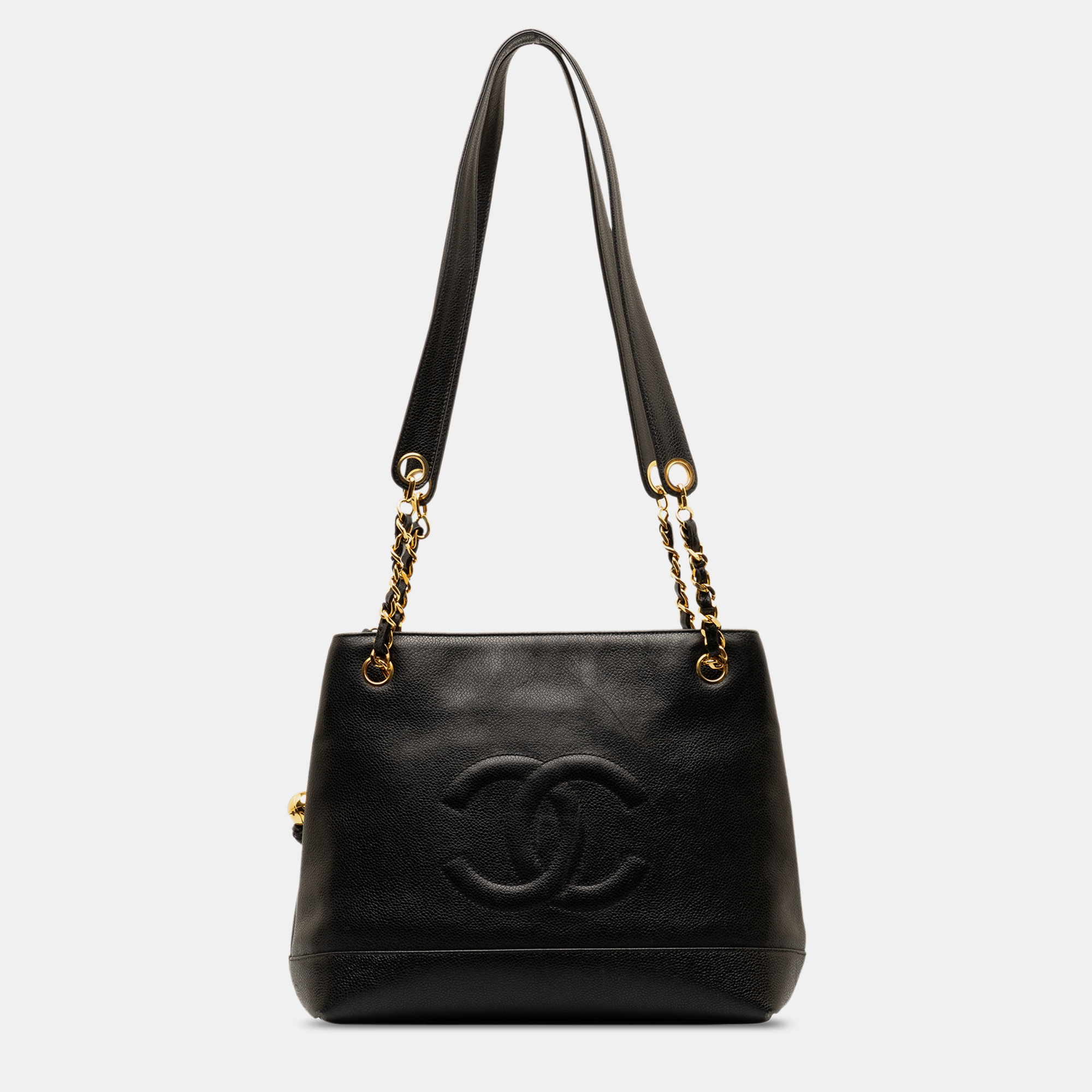 

Chanel CC Caviar Shoulder Bag, Black