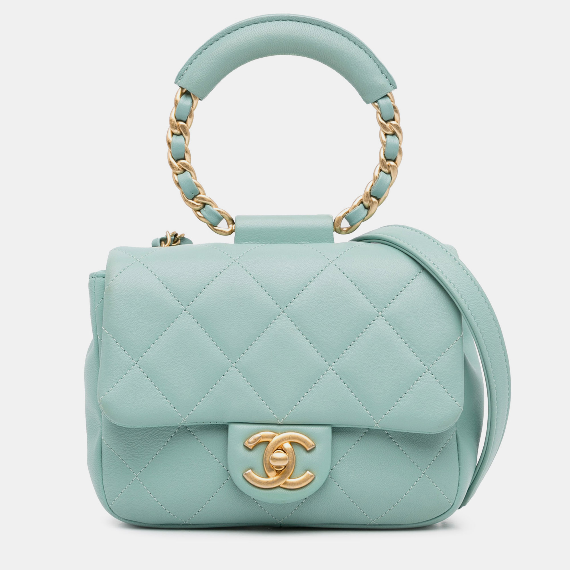 

Chanel Mini Lambskin In The Loop Flap, Blue