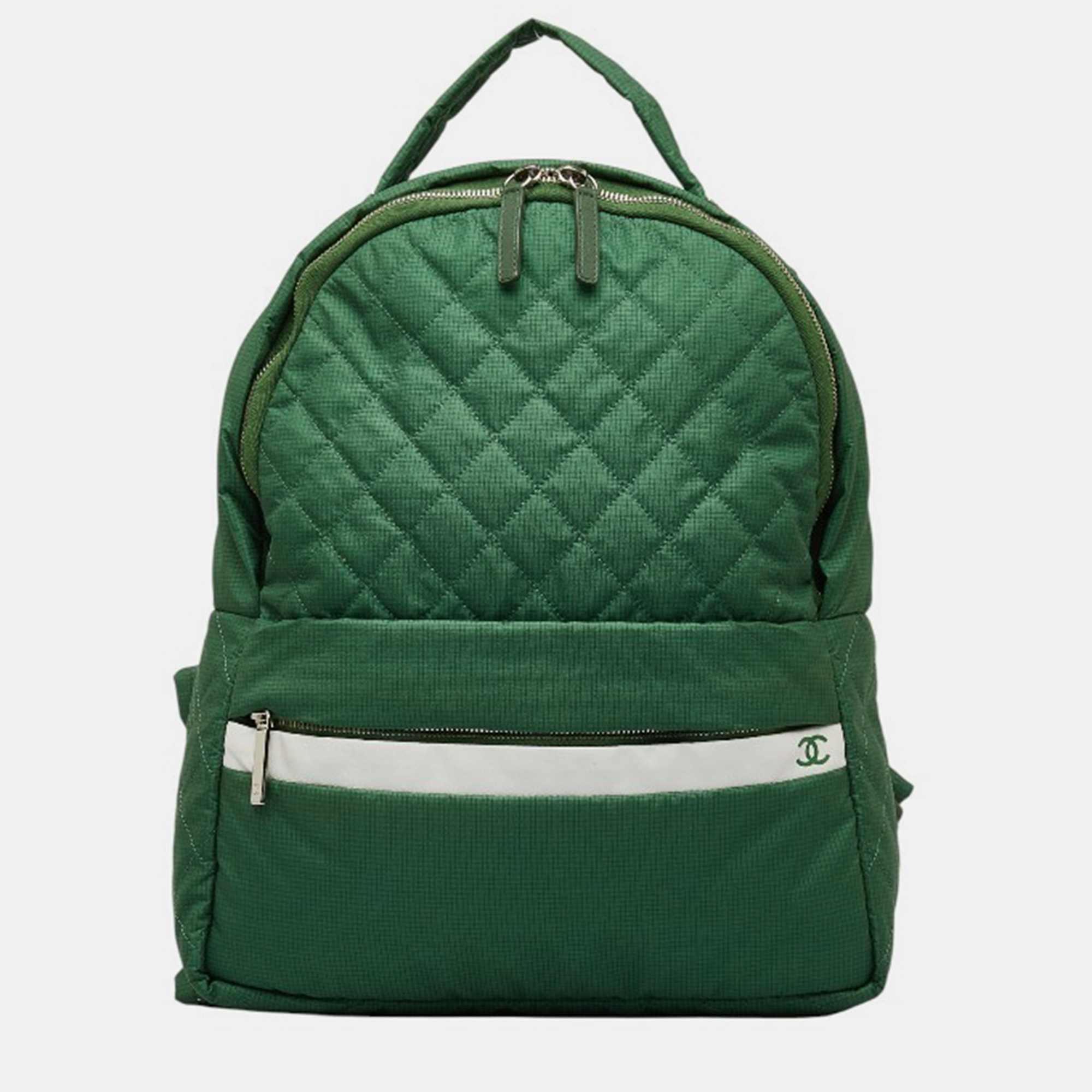 

Chanel Red Quilted Nylon Coco Cocoon Backpack, Green