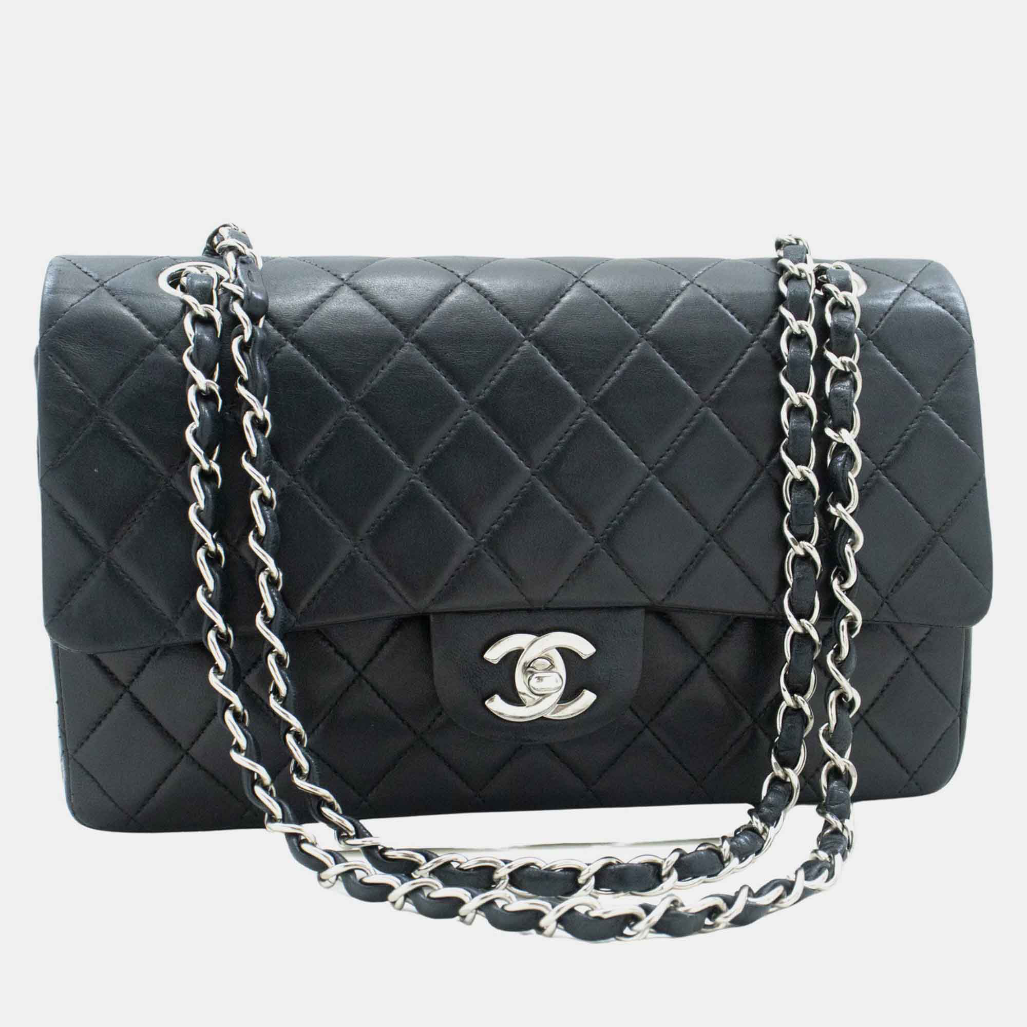 

Chanel Black Leather Classic Double Flap Bag