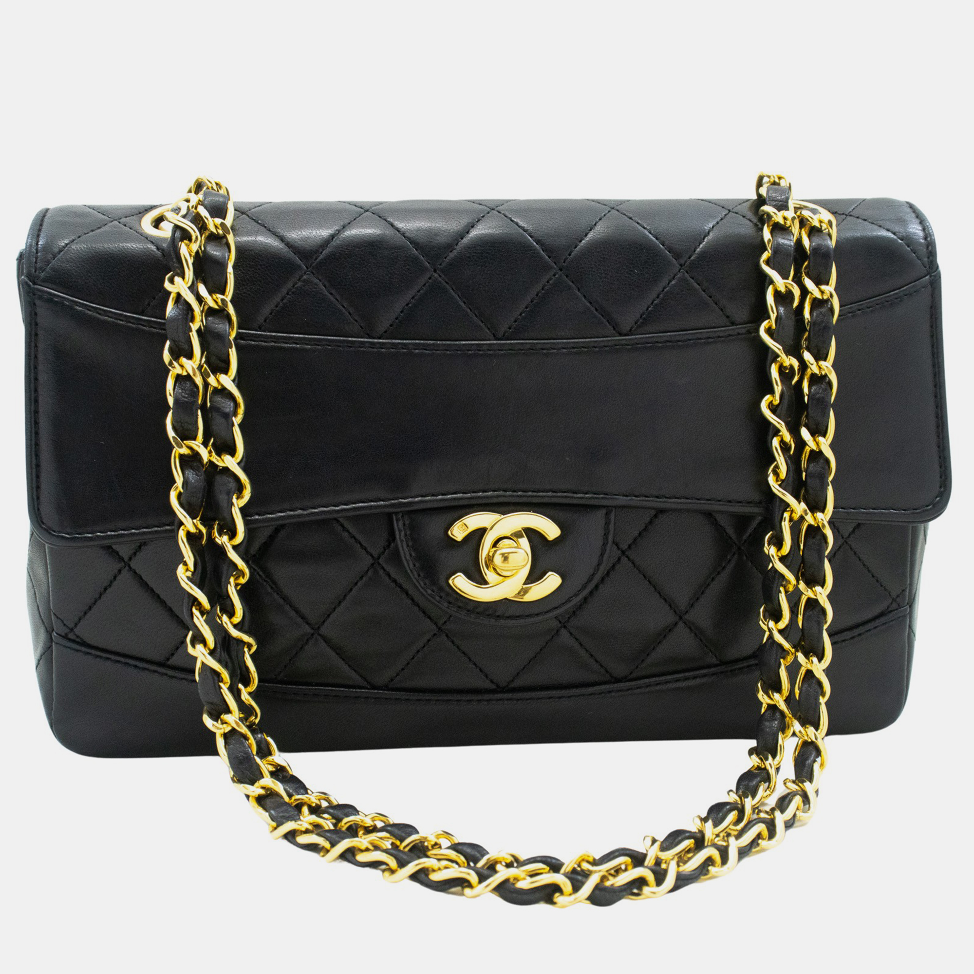 

Chanel Black Leather Classic Double Flap Bag