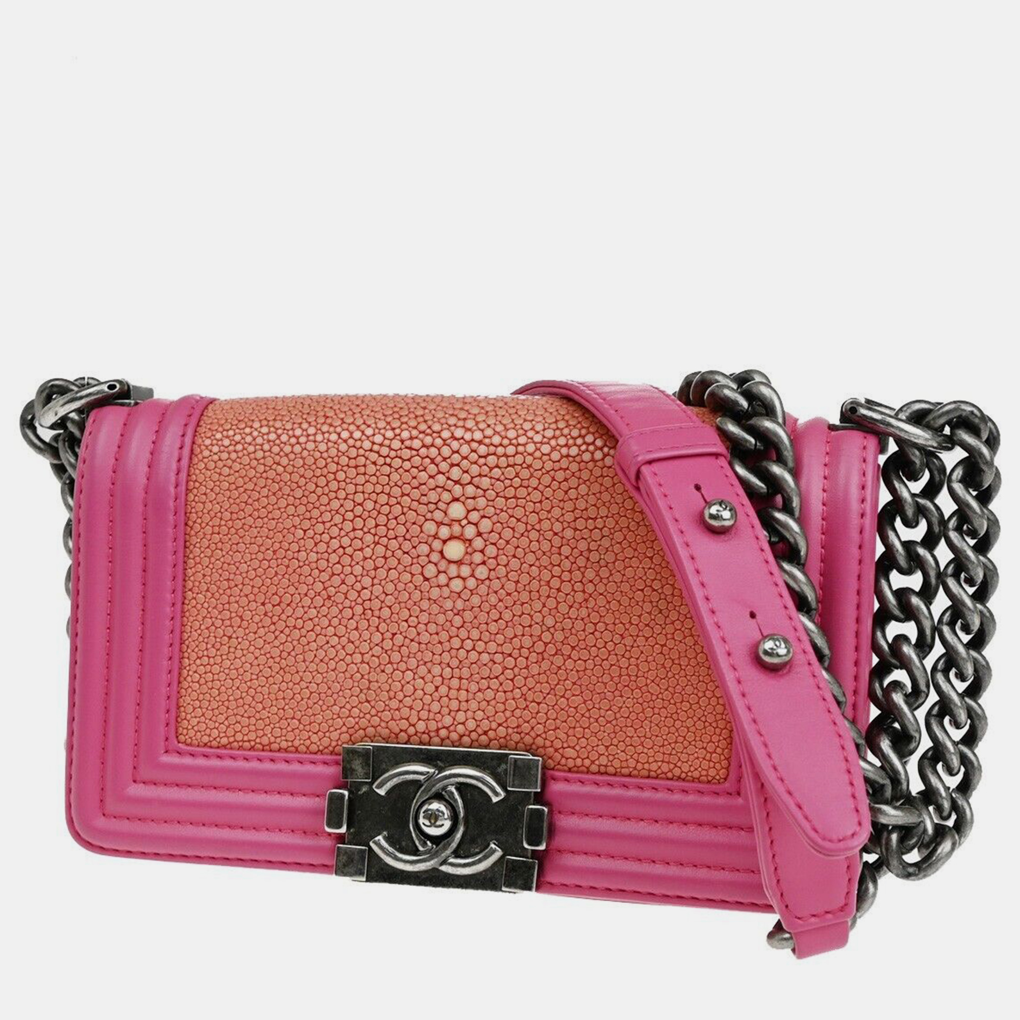 

Chanel Multicolour Leather Boy Shoulder Bag, Multicolor