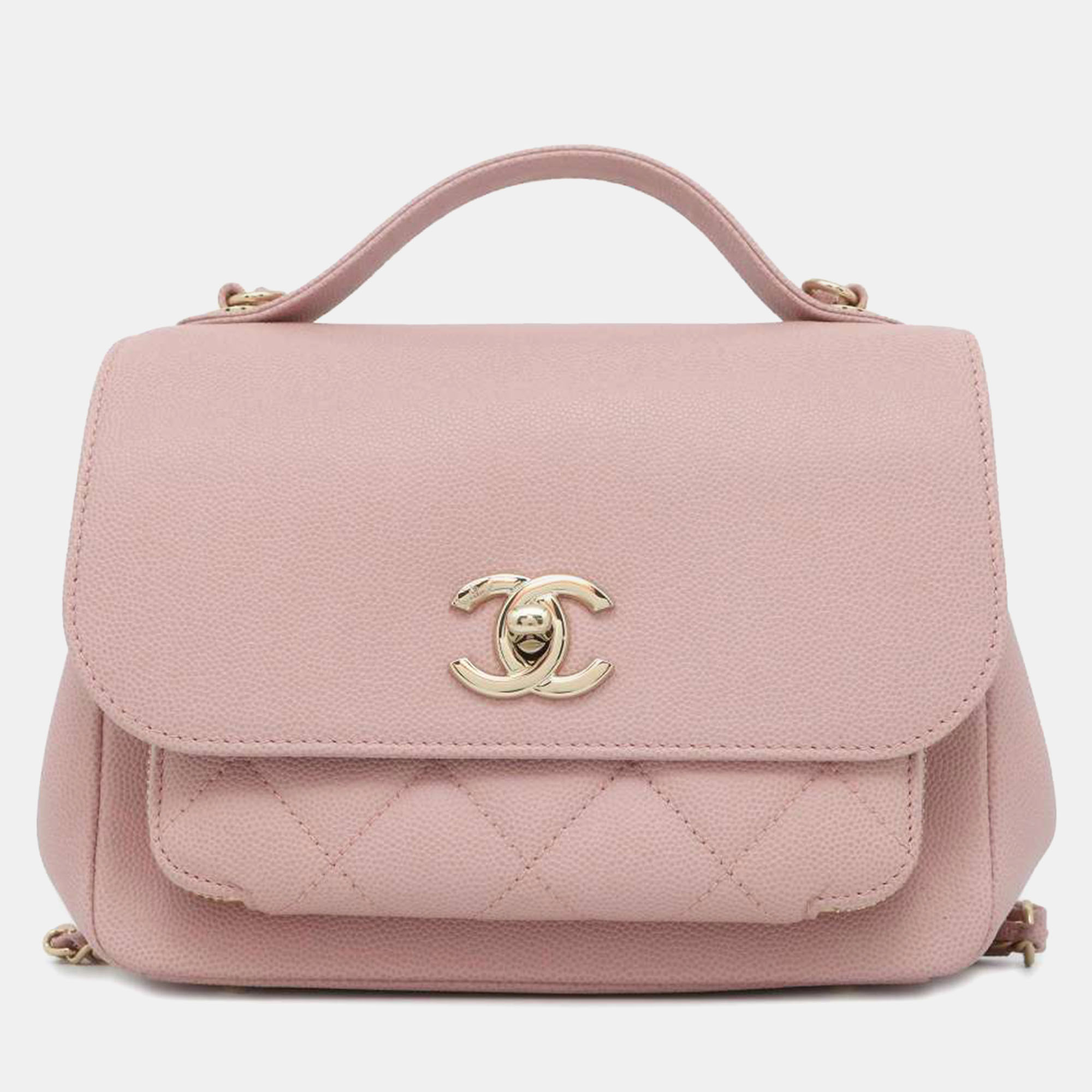 

Chanel Pink Caviar Leather Business Affinity Flap Bag