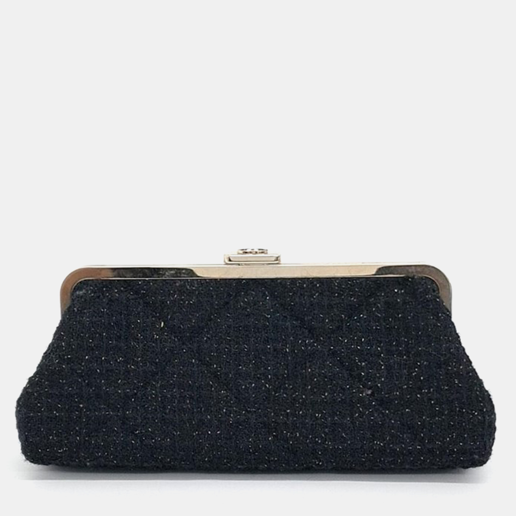 

Chanel Tweed Clutch Bag, Black