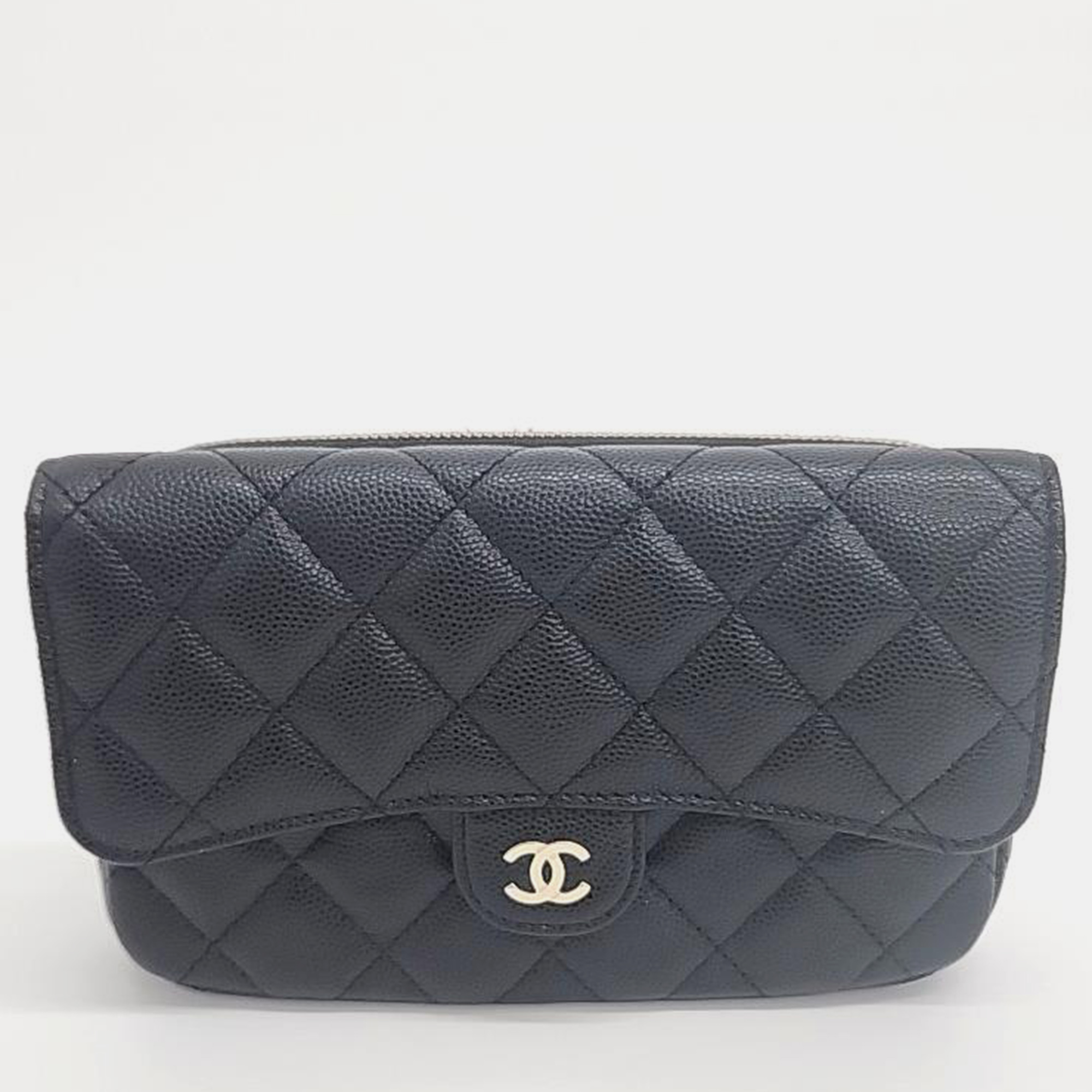 

Chanel Caviar Mini Chain Crossbody Bag, Black