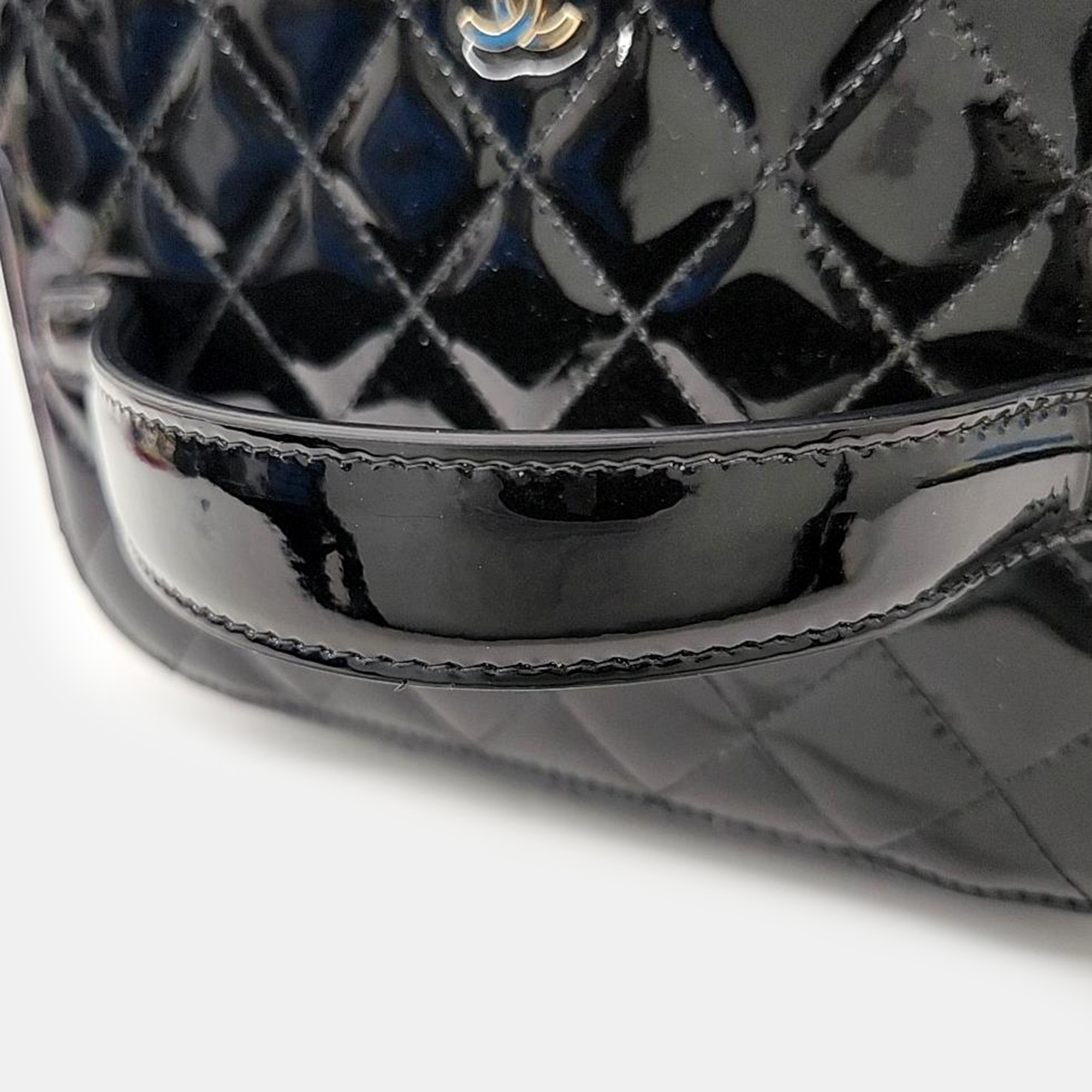 Chanel Patent Cosmetic Bag 
