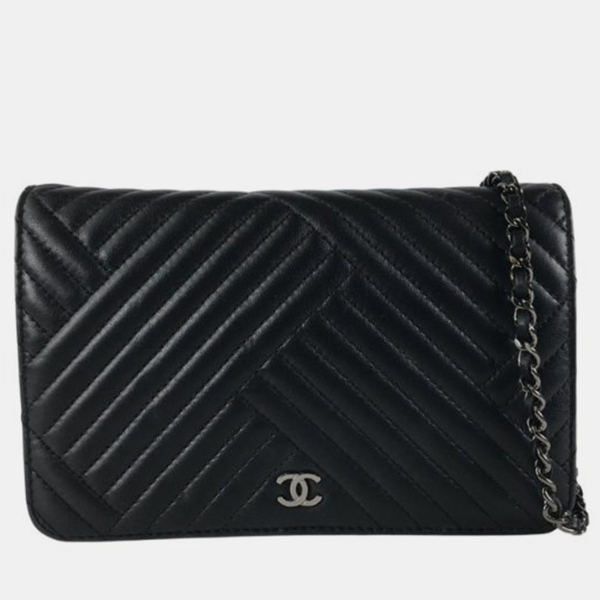 

Chanel CC Crossing Wallet on Chain, Black