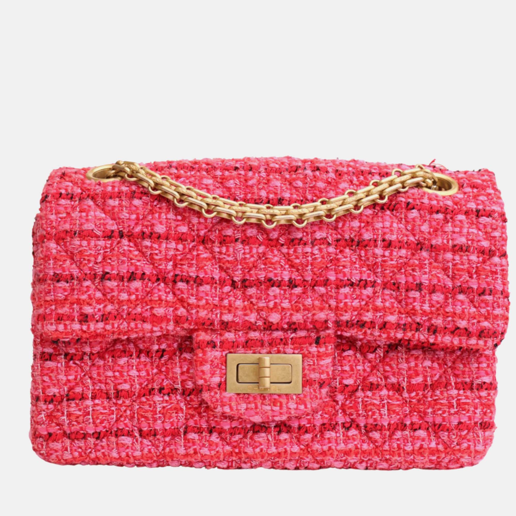 

Chanel Pink Tweed Reissue 2.55 Shoulder Bags