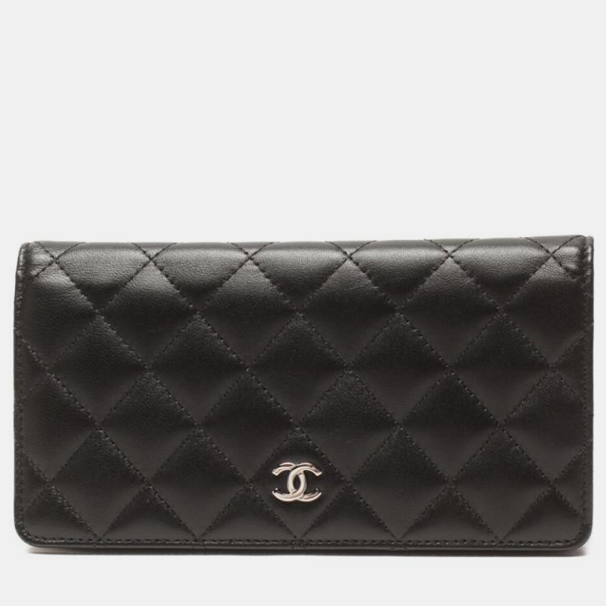 

Chanel Black Quilted CC Leather Wallet