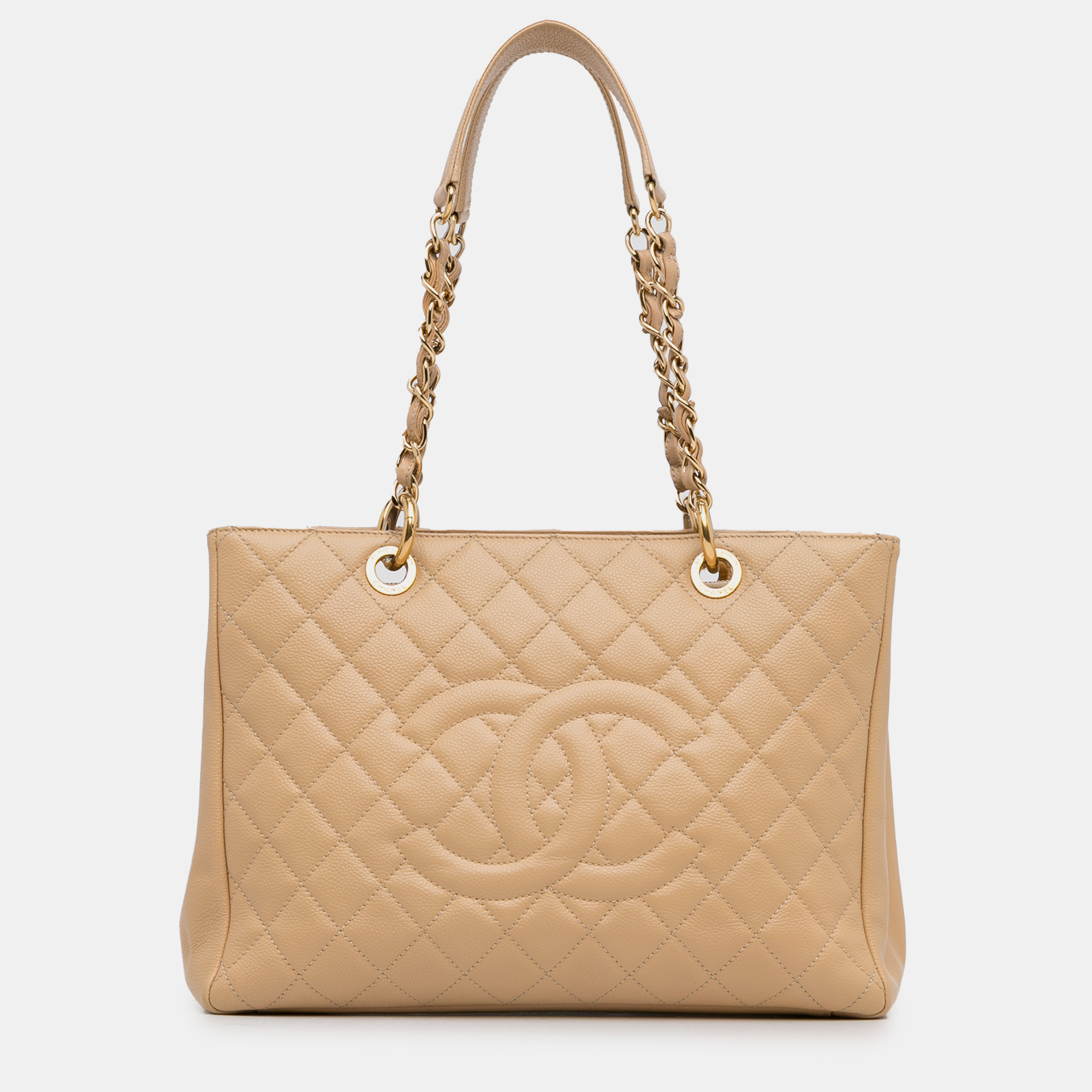 

Chanel Caviar Grand Shopping Tote, Beige