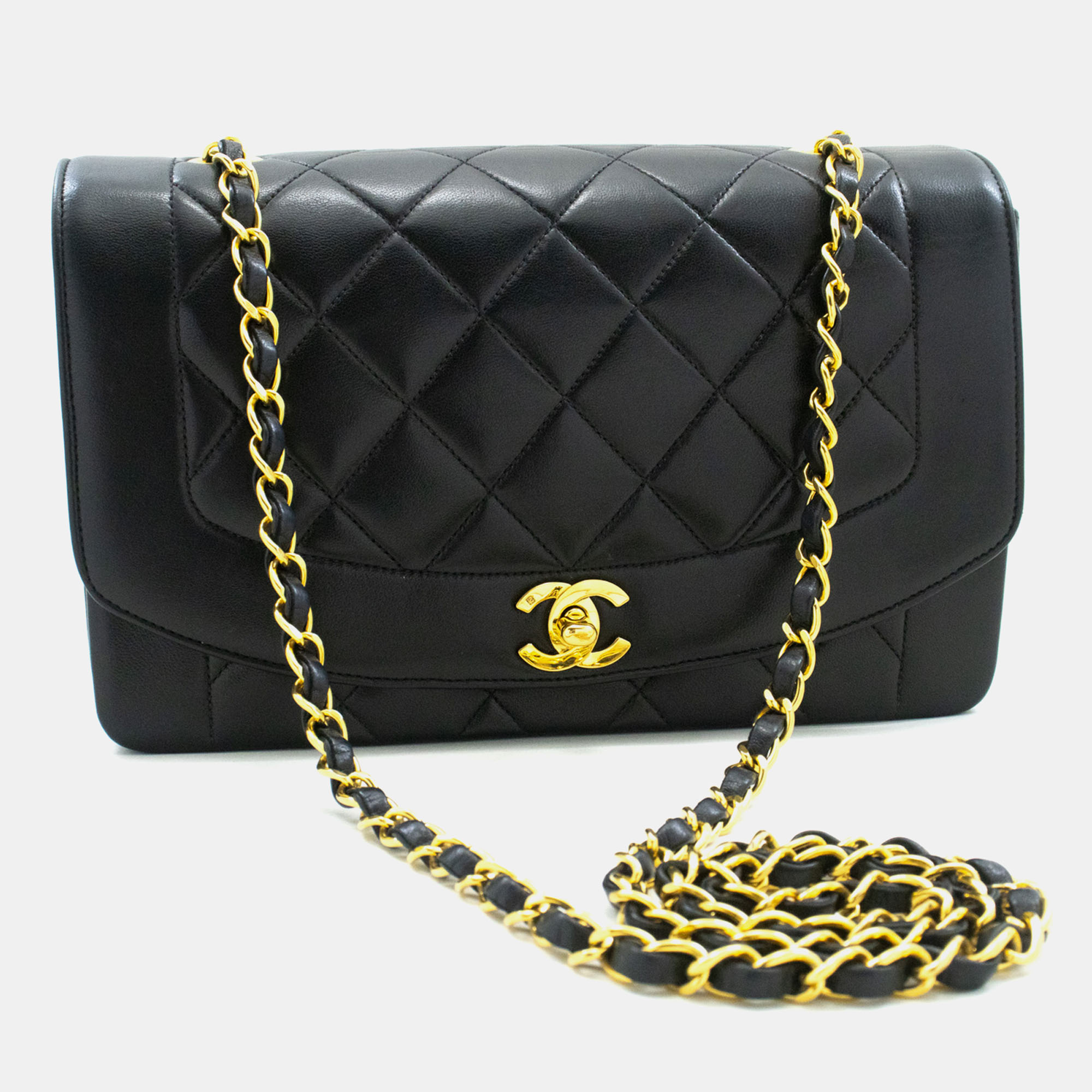 

Chanel Black Leather Diana Medium Shoulder Bag