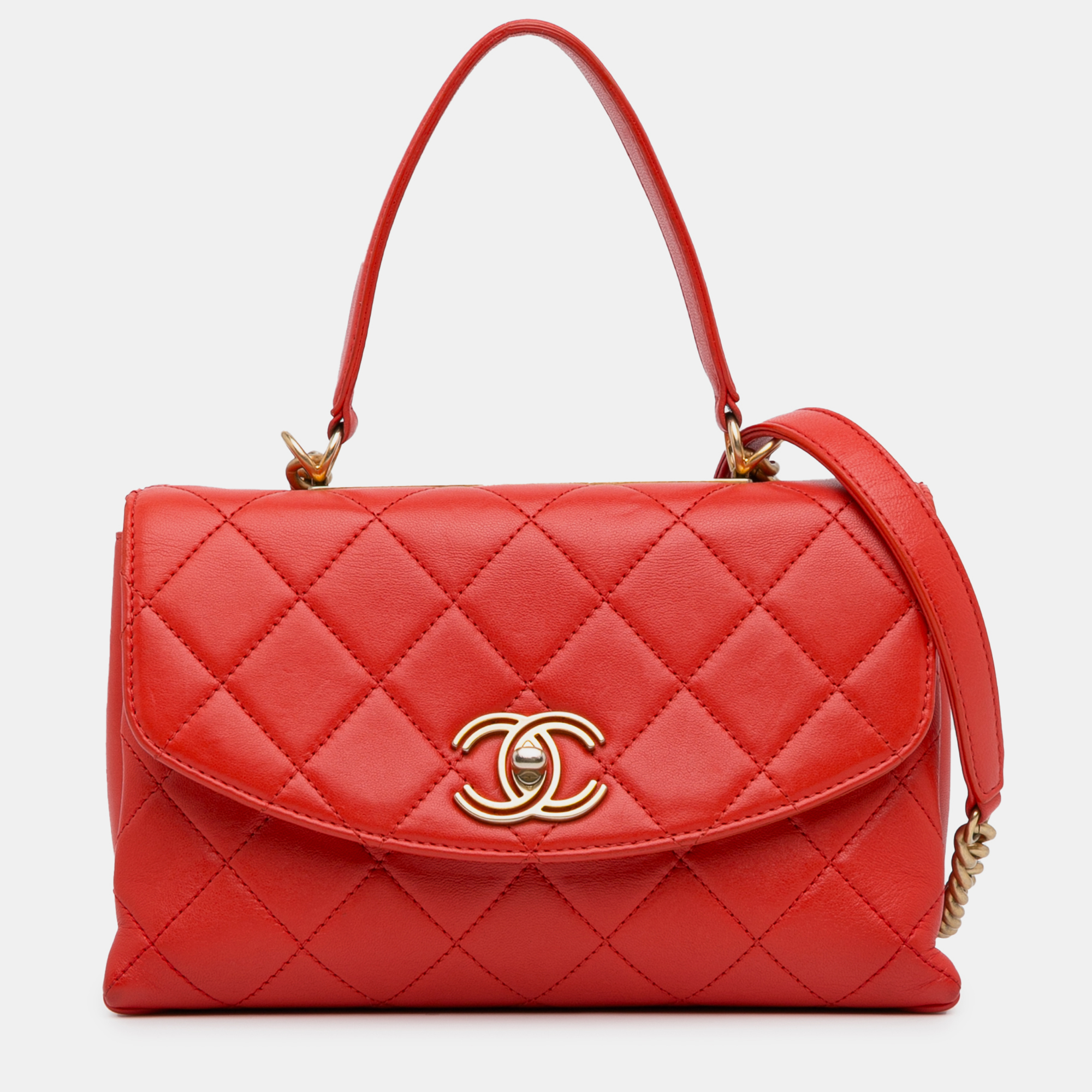 

Chanel Medium Trendy Spirit Top Handle Bag, Red