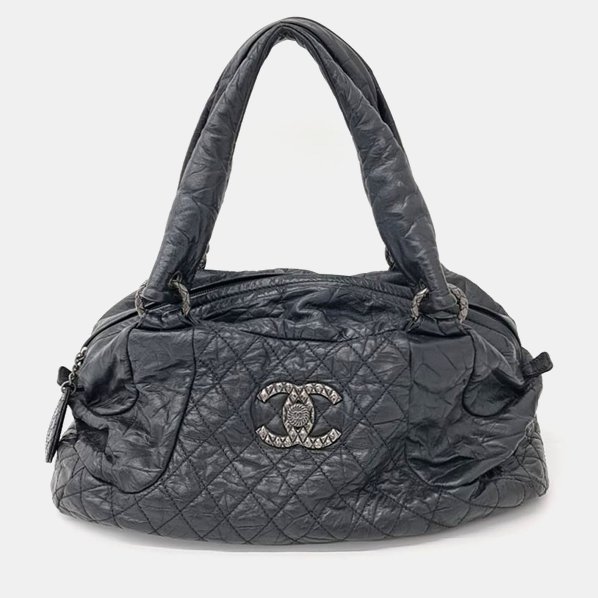 Pre-owned Chanel Vintage Tote Bag In Black