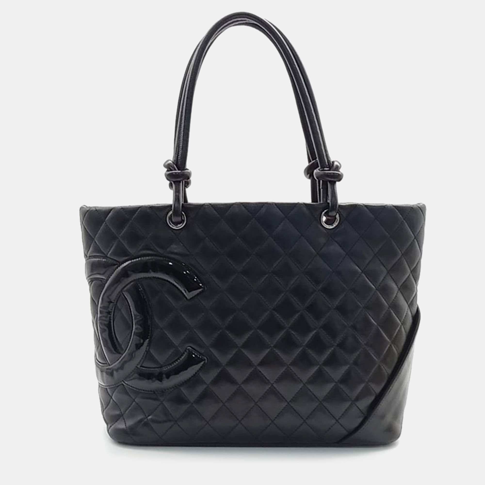 

Chanel Black Leather Cambon Ligne Tote Bag