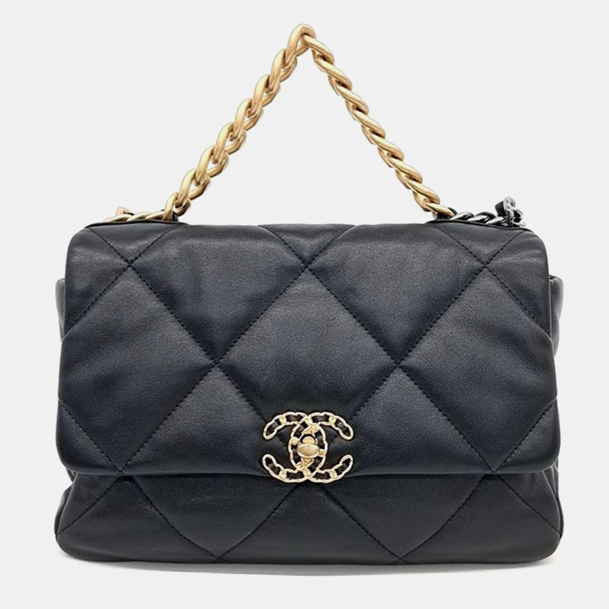 

Chanel 19 Large Flap Bag, Black