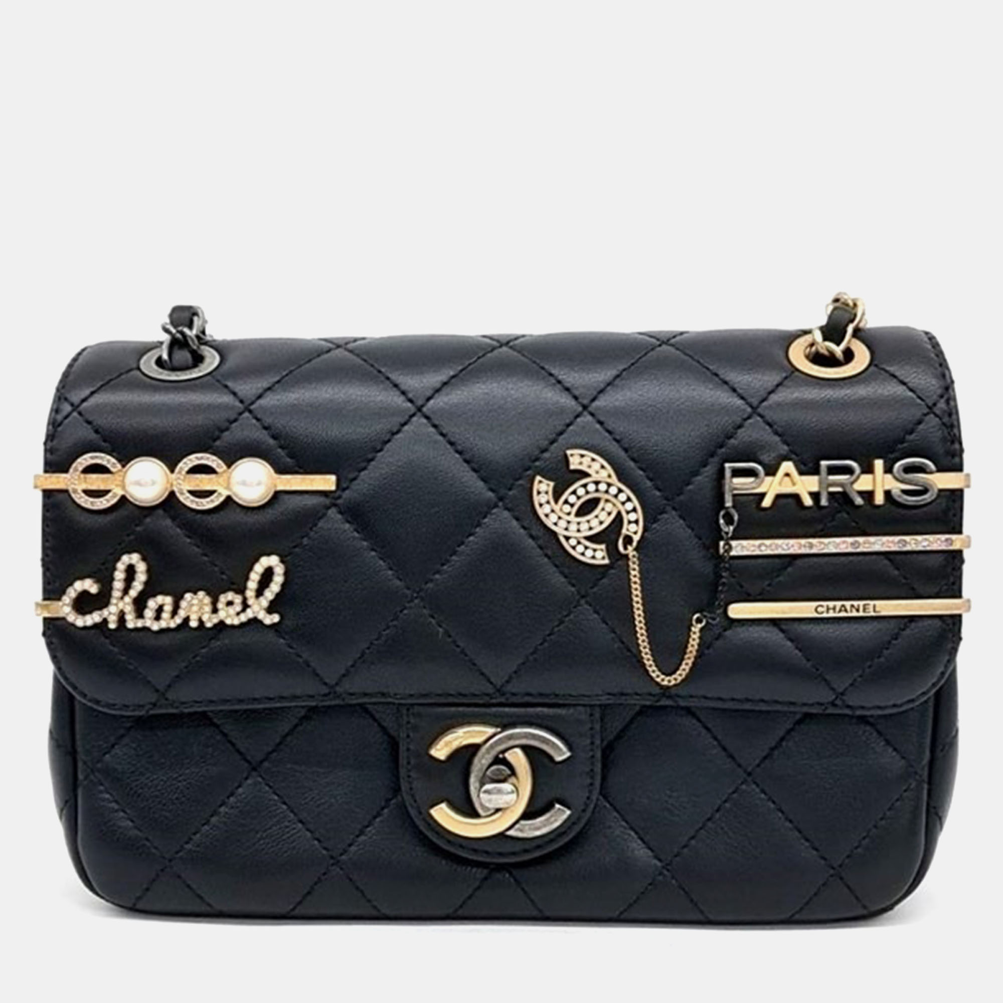 

Chanel Charm Mini Shoulder Bag, Black