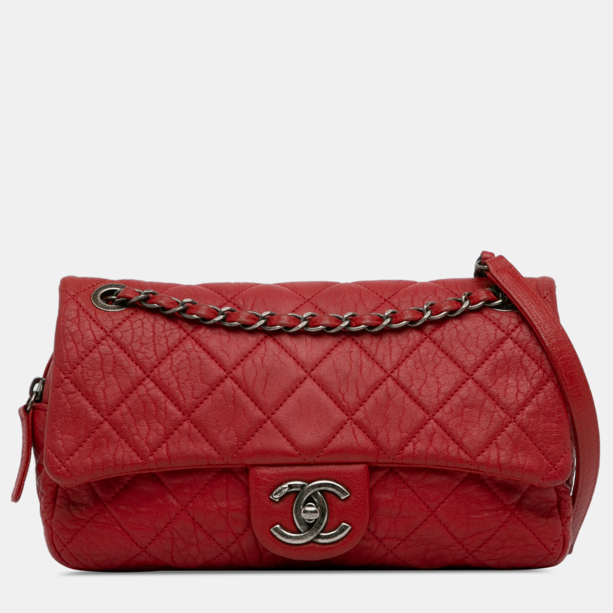 

Chanel Medium Calfskin Easy Flap, Red