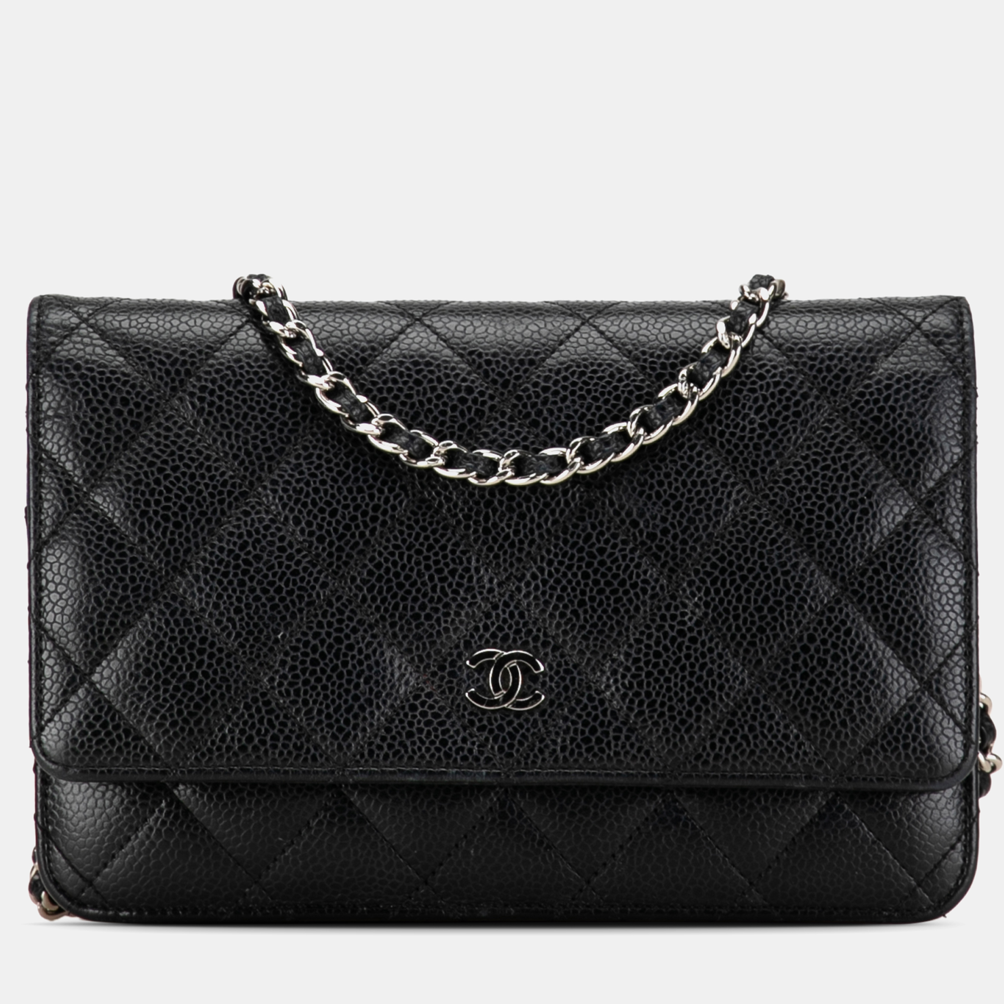 

Chanel CC Caviar Wallet on Chain, Black