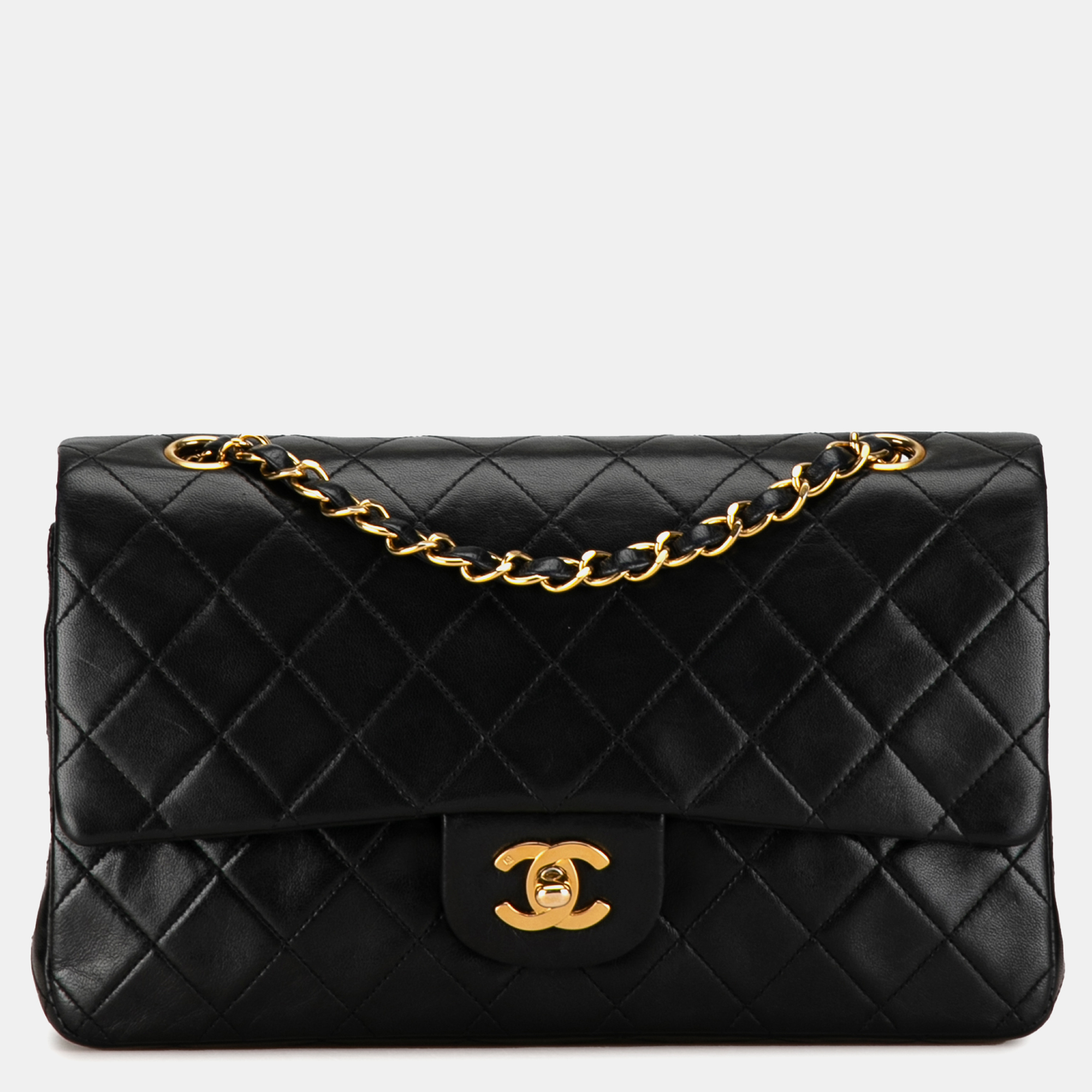 

Chanel Medium Classic Lambskin Double Flap, Black