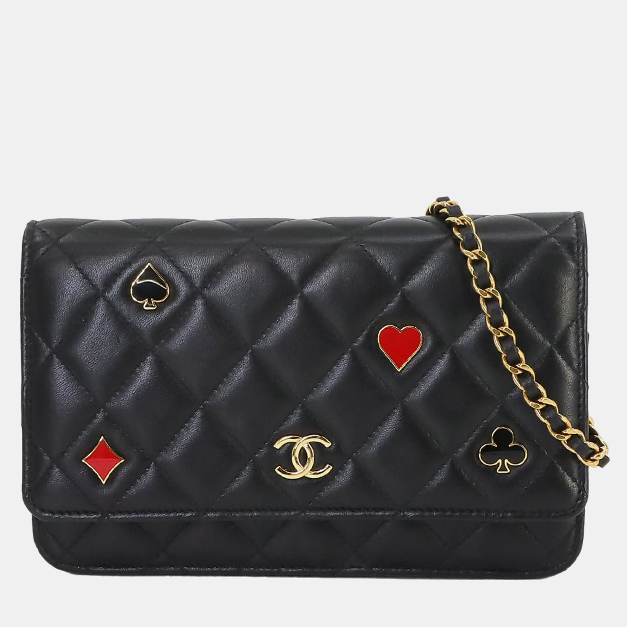 

Chanel Black Quilted Lambskin Coco Casino Wallet on Chain