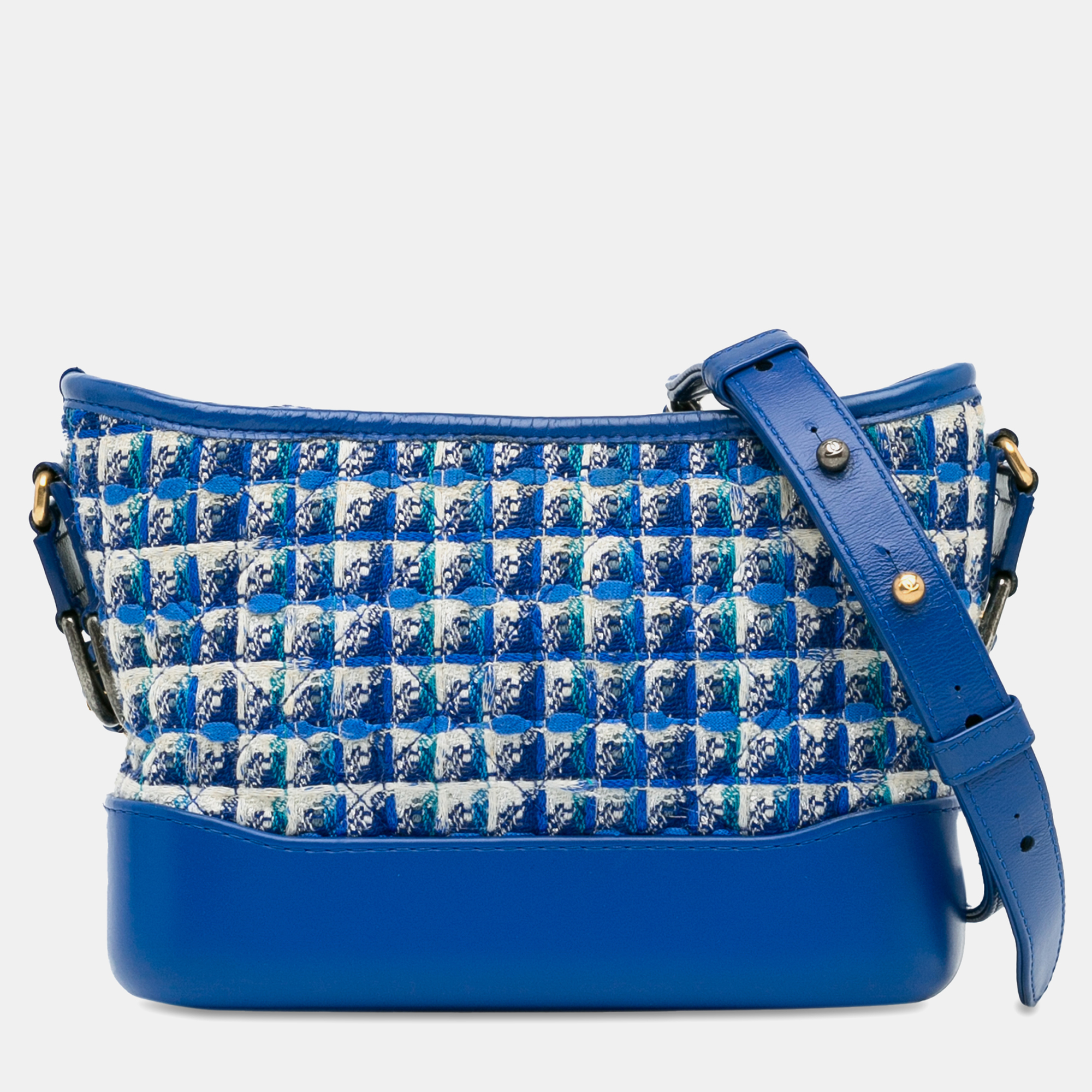 

Chanel Small Tweed Gabrielle Hobo, Blue