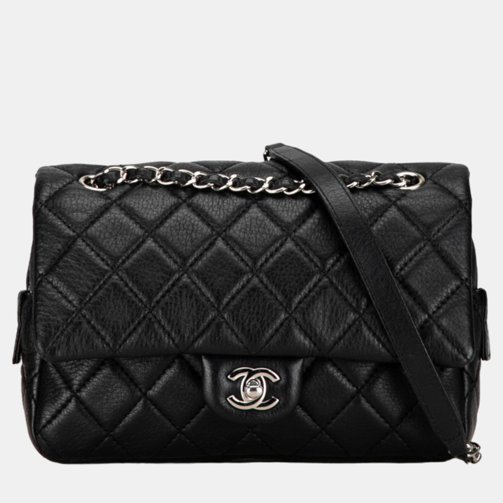 

Chanel Black Caviar Leather CC Flap Bag