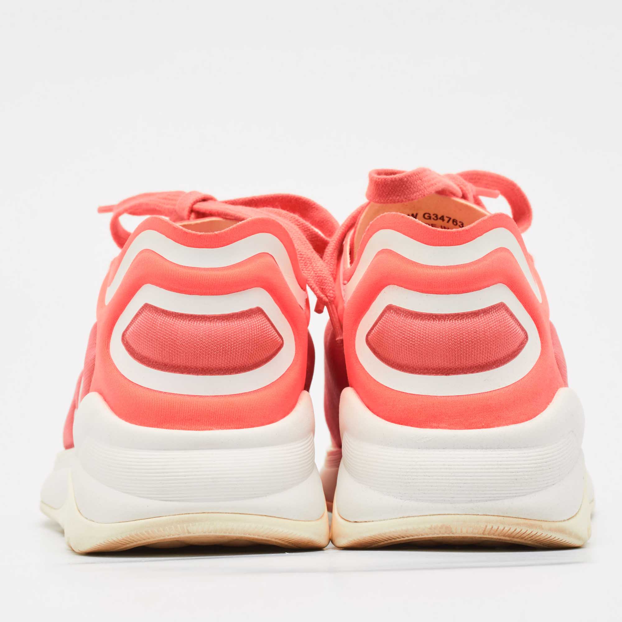 Chanel Multicolor Mesh and Fabric Interlocking CC Logo Sneakers Size 37 