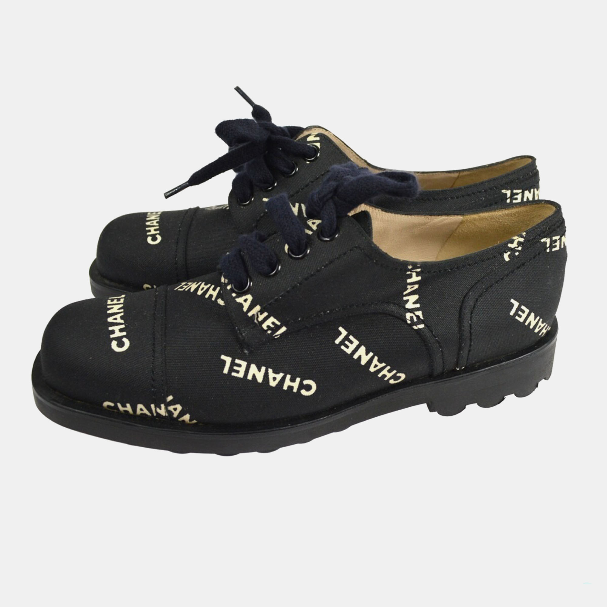 

Chanel Sneakers Shoes Black Canvas