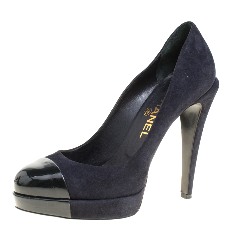 dark blue shoes heels