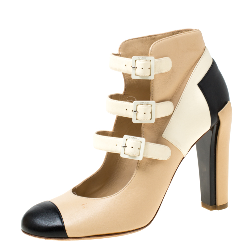 strappy leather boots
