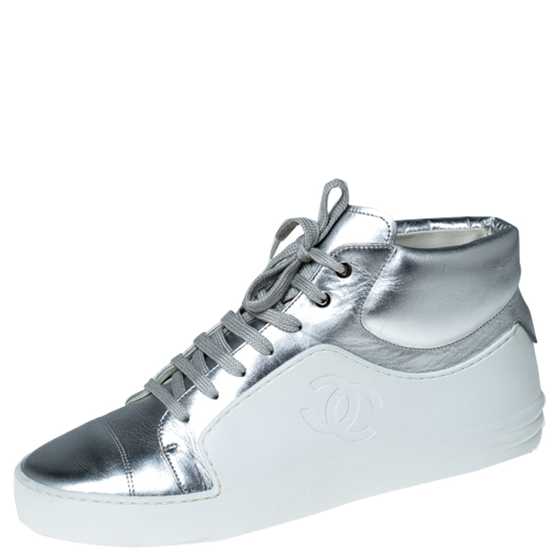 chanel metallic sneakers