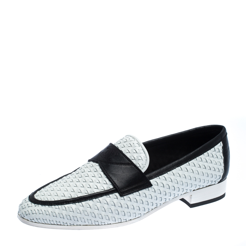 chanel woven loafer