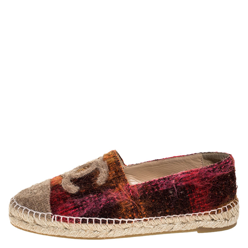 chanel wool espadrilles