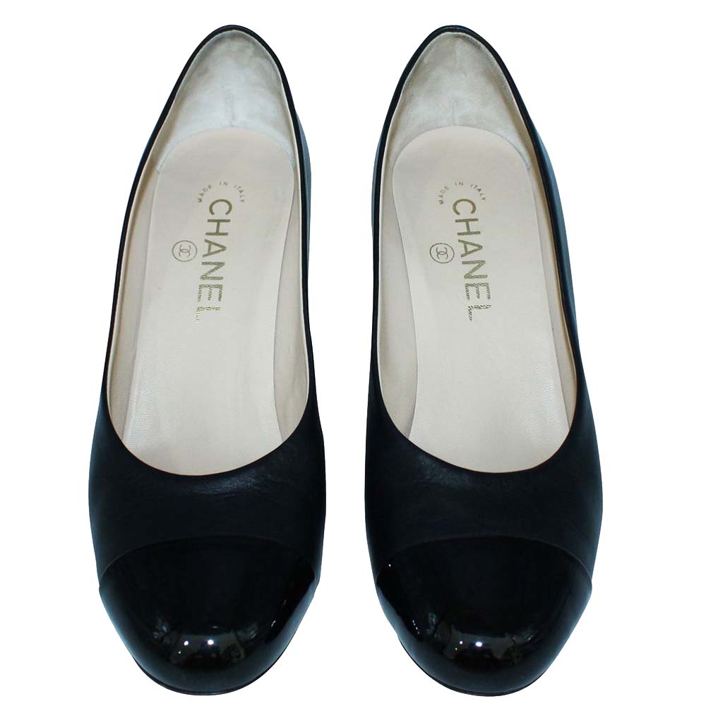 

Chanel Black Leather Pumps Size