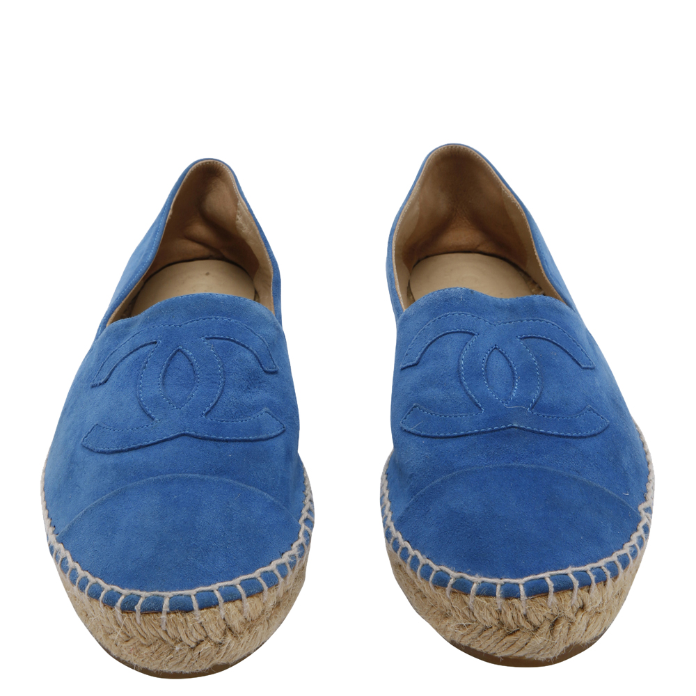 

Chanel Blue Suede Espadrilles Size EU