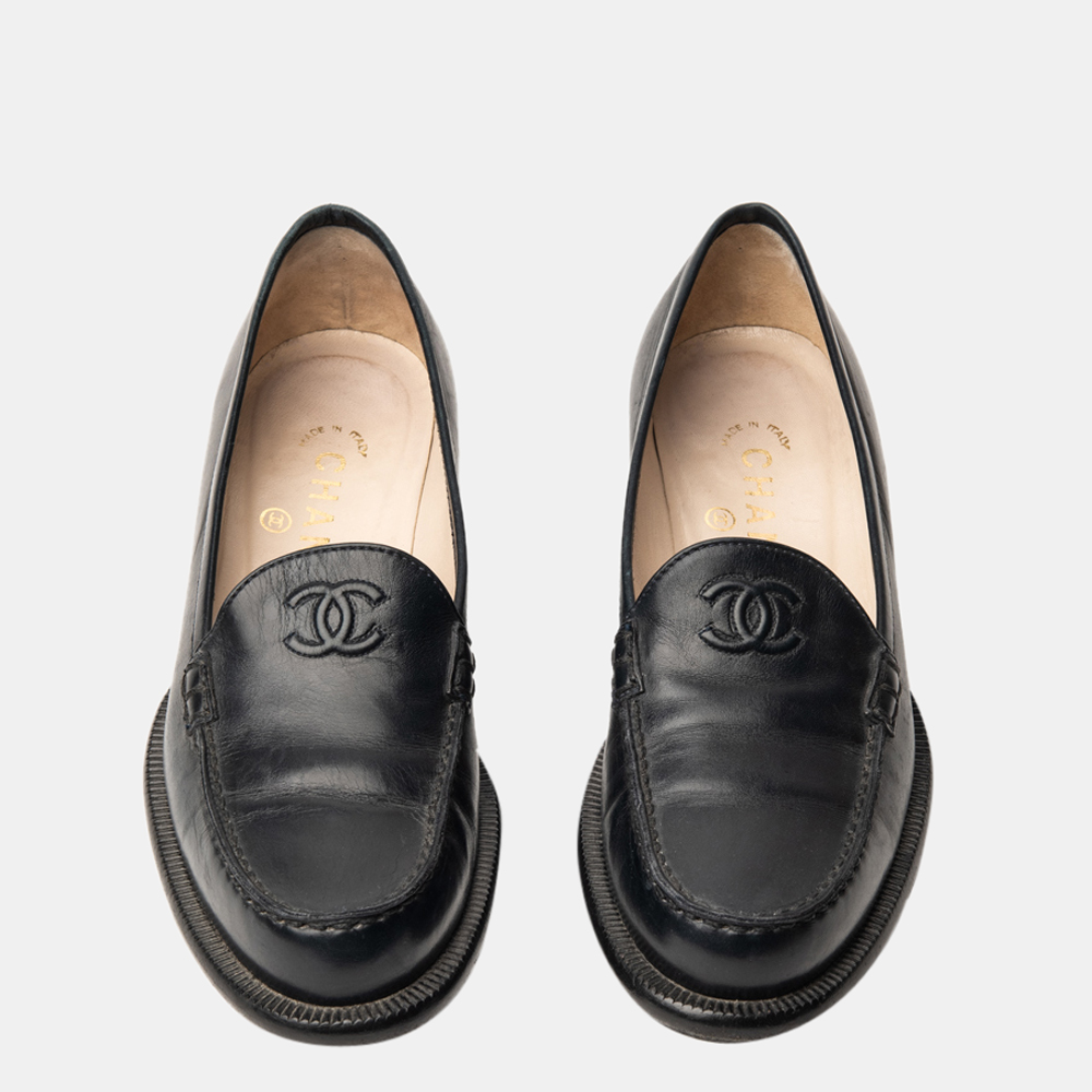 

Chanel Classic Blue Loafers Size EU