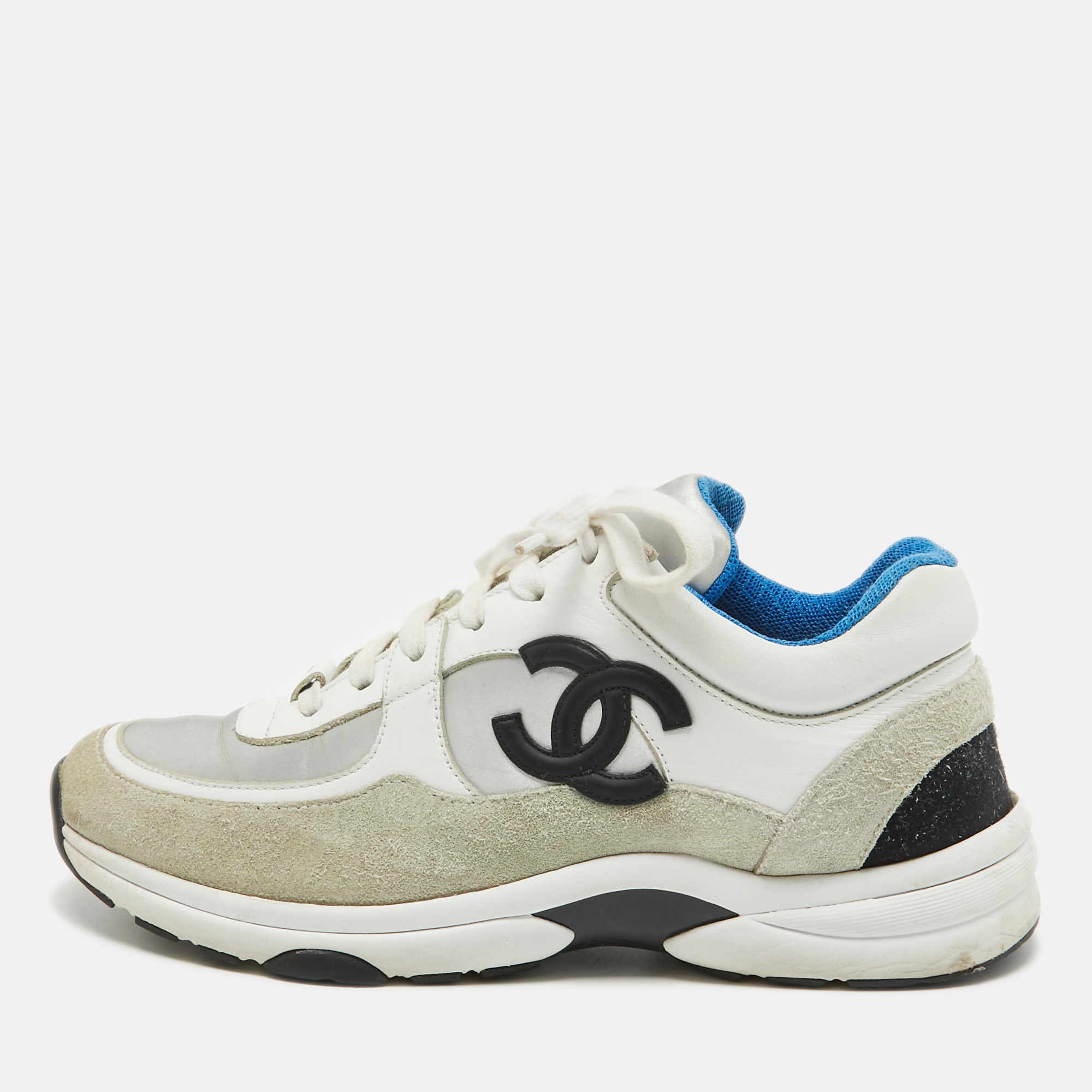 Coming in a classic silhouette these Chanel womens sneakers are a seamless combination of luxury comfort and style. These sneakers are designed with signature details and comfortable insoles.