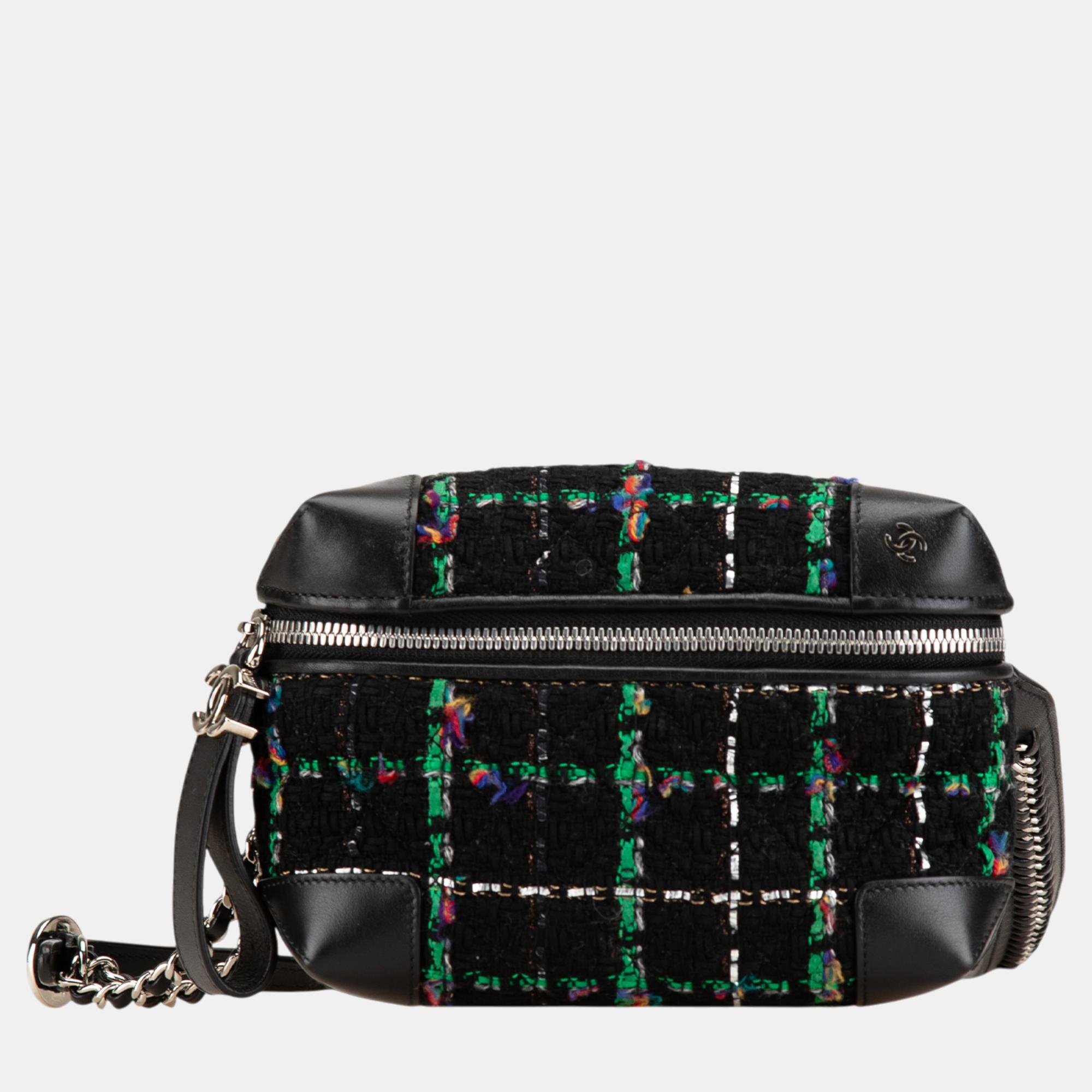 

Chanel Black Tweed Street Allure Belt Bag