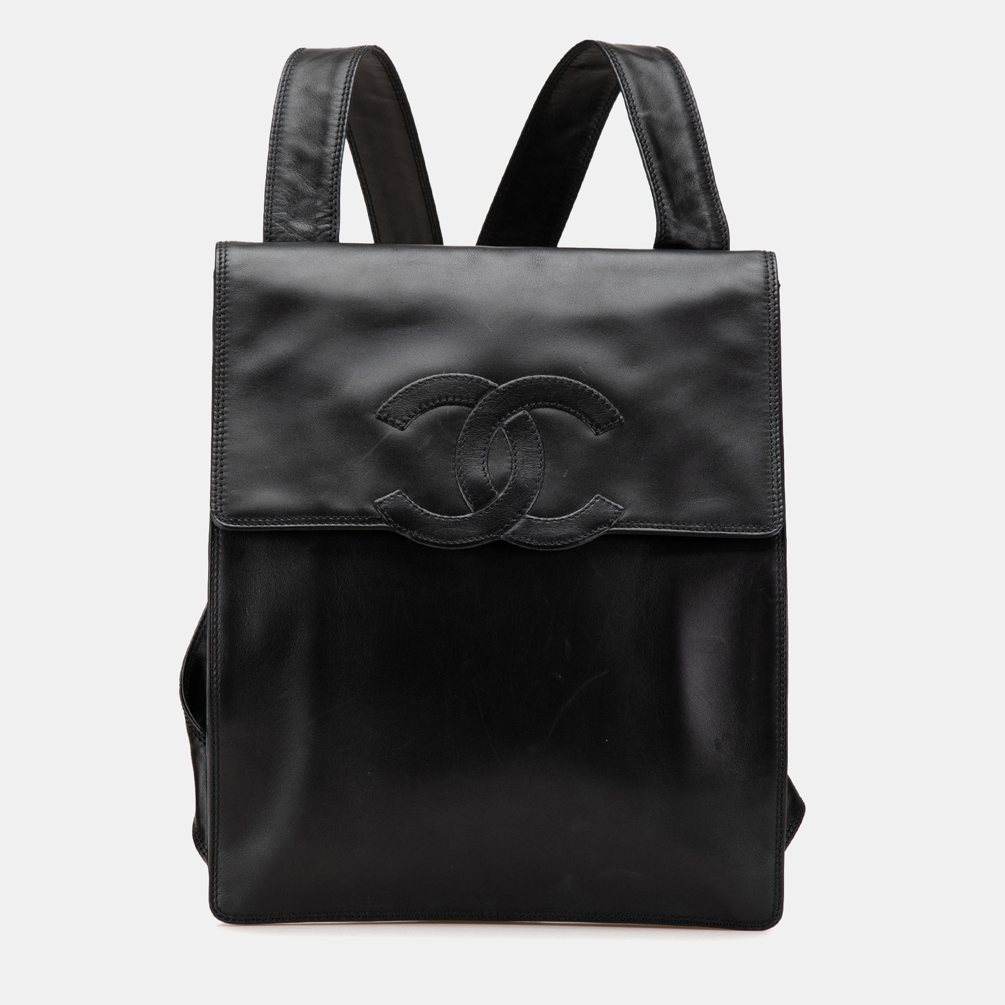 

Chanel Black CC Lambskin Backpack