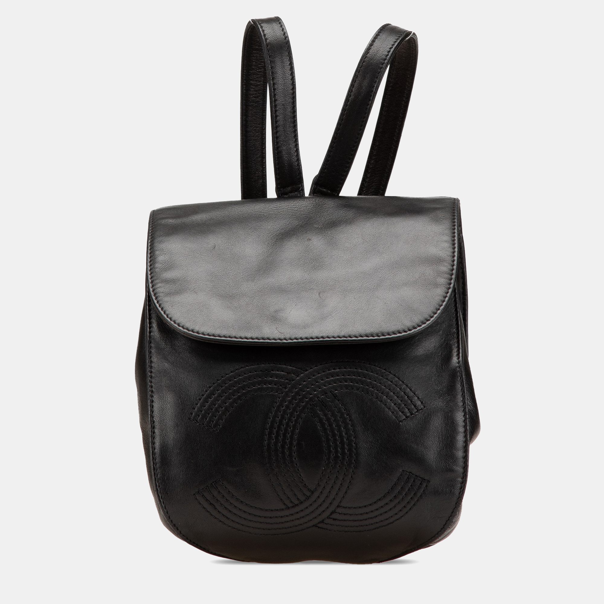 

Chanel Black CC Lambskin Backpack