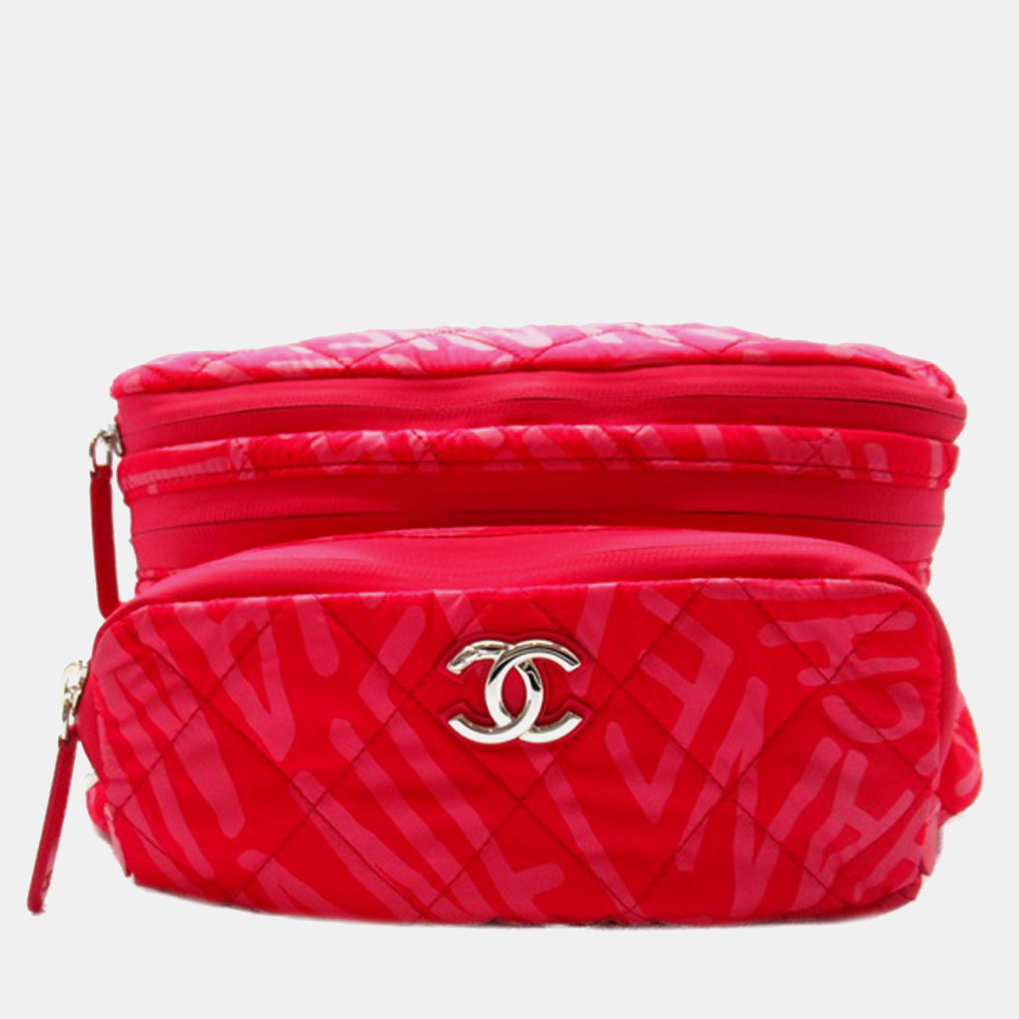 

Chanel Pink Printed Nylon Coco Neige Convertible Backpack
