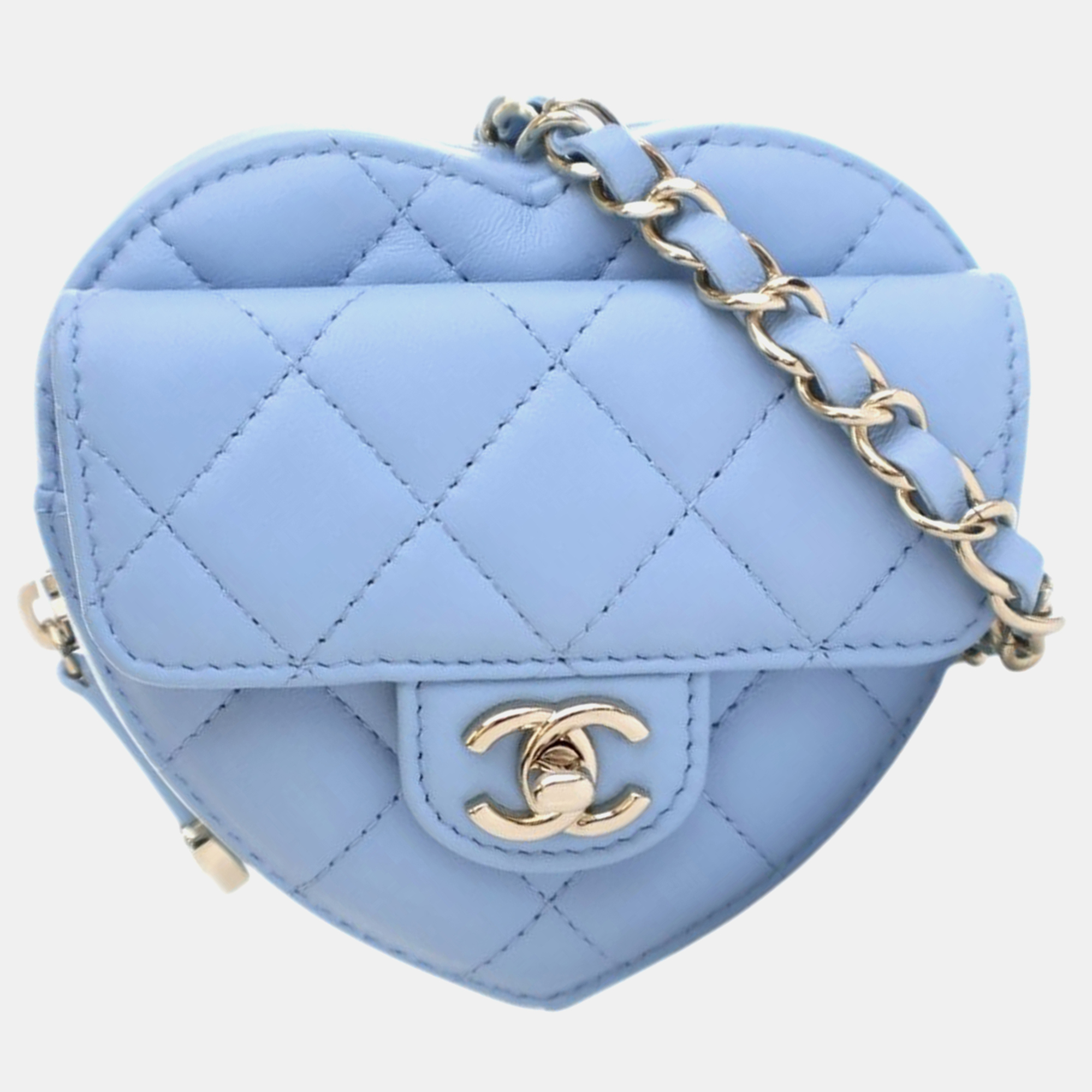 Chanel Mini Lambskin CC in Love Heart Belt Bag