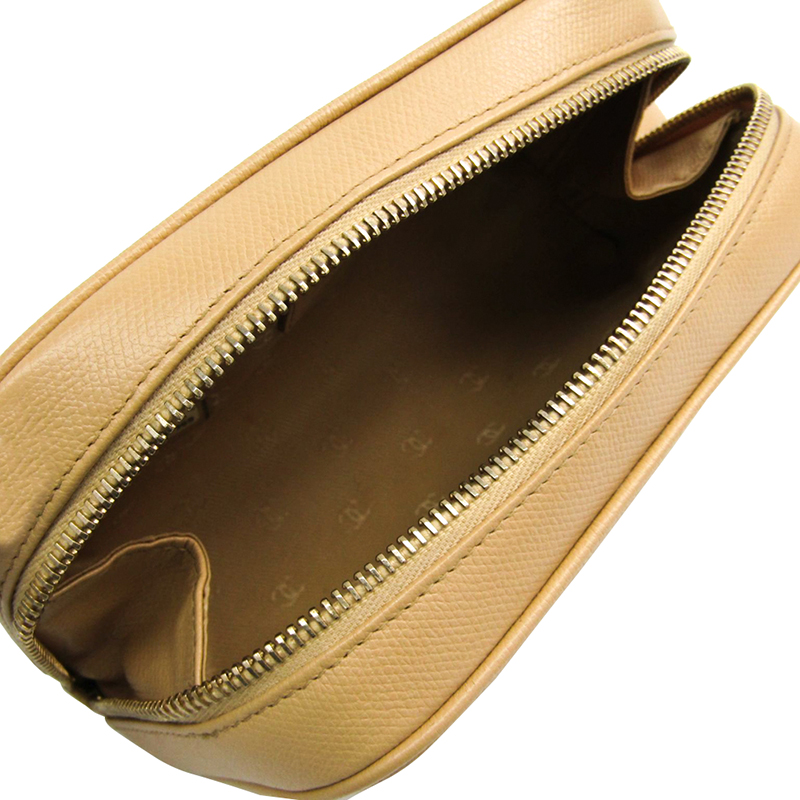 

Chanel Beige Leather Cosmetic Pouch