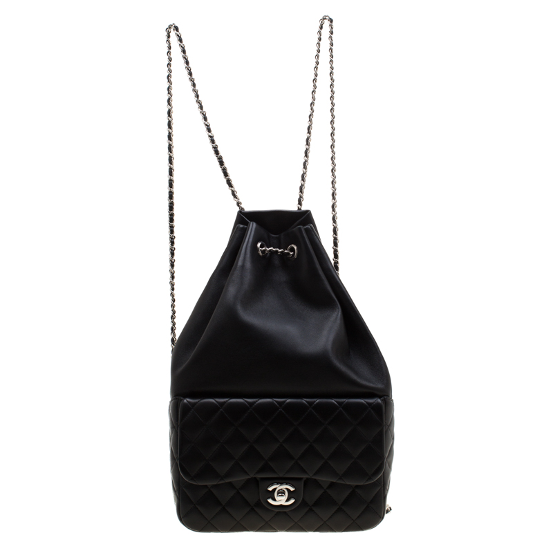 Chanel Black Quilted Leather Seoul Backpack