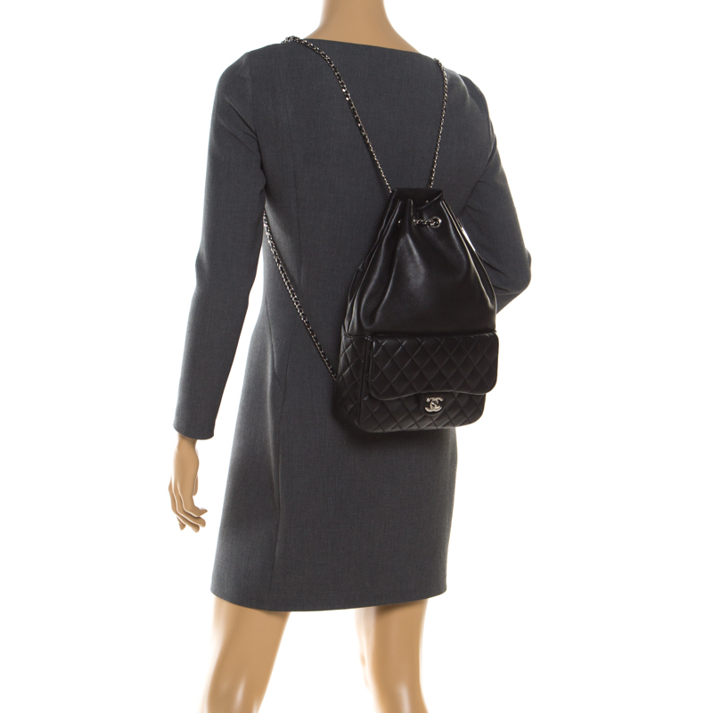 

Chanel Black Quilted Leather Seoul Backpack