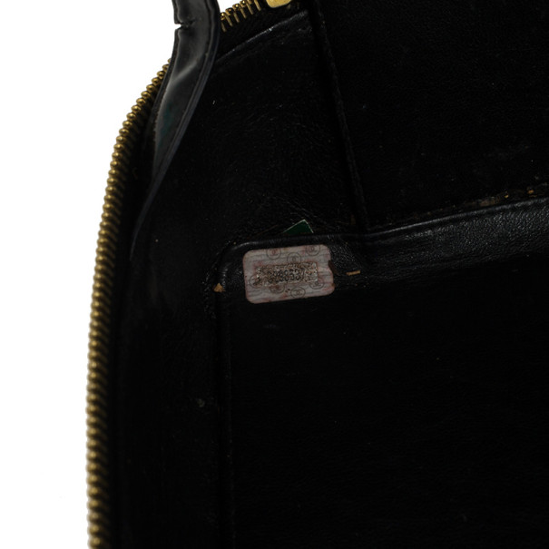 Chanel Vintage Black Patent 2way Lunch Box Crossbody Bag Chanel