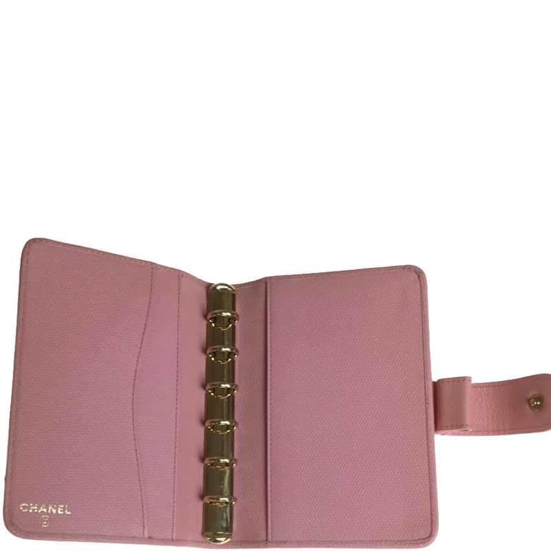 

Chanel Pink Leather CC Planner Cover