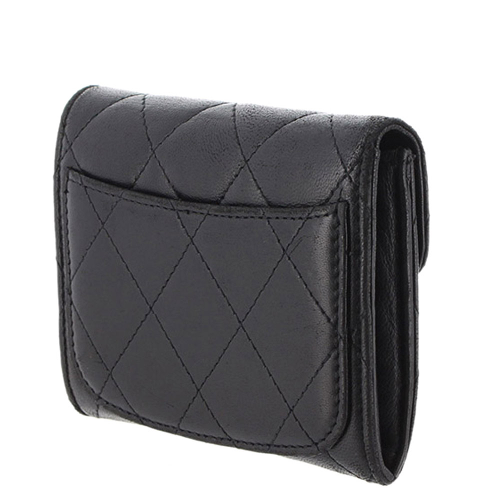 

Chanel Black Matelasse Leather Coin Purse