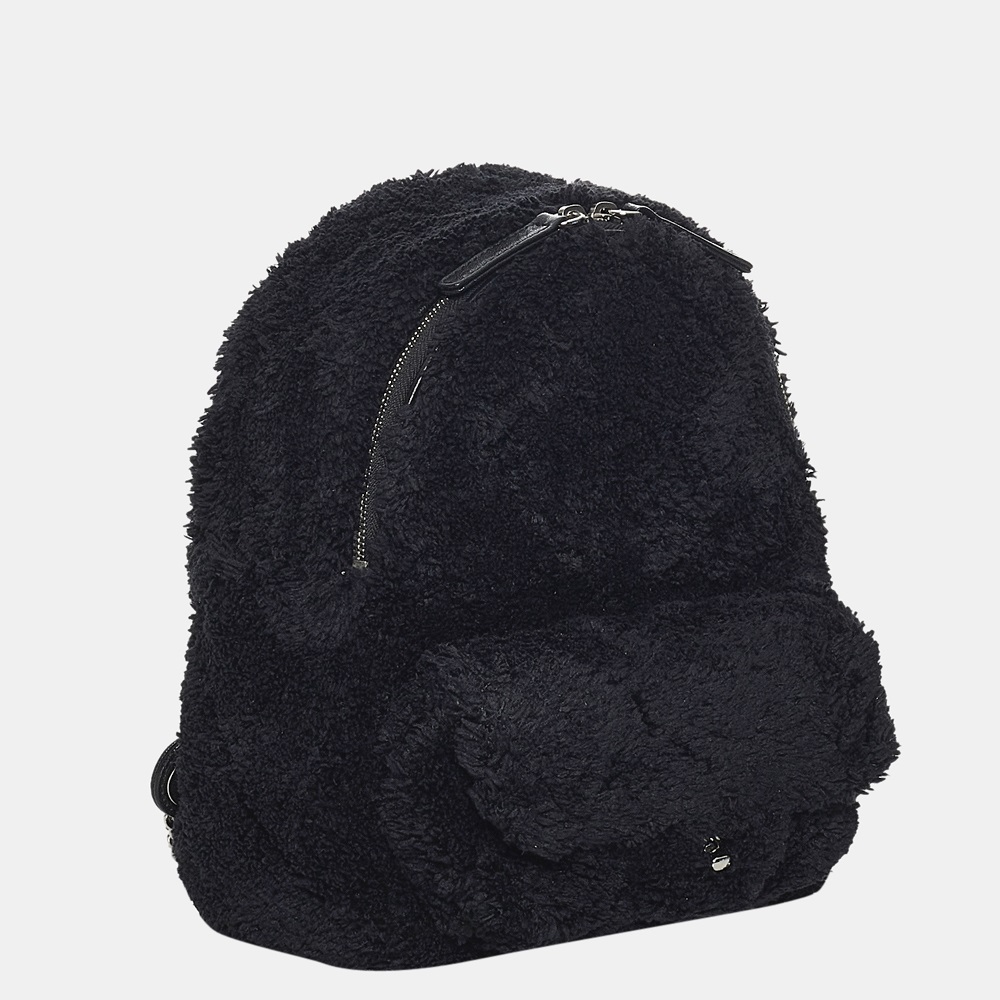 

Chanel Black CC Matelasse Mixed Fiber Backpack
